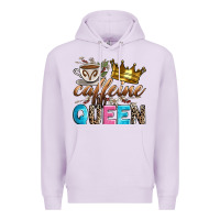 Lilac caffeine queen Premium Hoodie - Zillion Design Studio