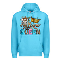Ocean Blue caffeine queen Premium Hoodie - Zillion Design Studio