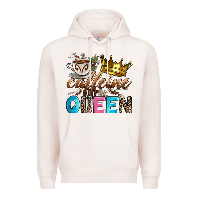 Caffeine Queen Premium Hoodie by Zillion Design Studio | Teevron