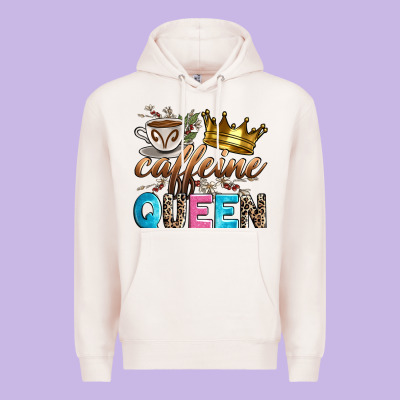 Caffeine Queen Premium Hoodie Designed By Zillion Design Studio