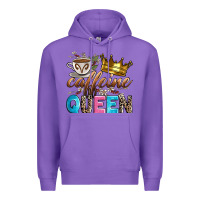 Purple caffeine queen Premium Hoodie - Zillion Design Studio
