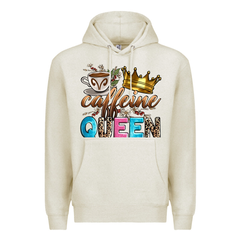 Caffeine Queen Premium Hoodie by Zillion Design Studio | Teevron