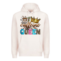 Pale Pink caffeine queen Premium Hoodie - Zillion Design Studio