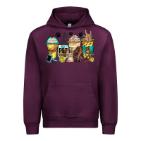Mauve Wine pet groomer coffee cups Urban Hoodie - Zillion Design Studio