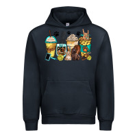 Navy pet groomer coffee cups Urban Hoodie - Zillion Design Studio