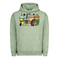 Pigment Oil Green pet groomer coffee cups Urban Hoodie - Zillion Design Studio