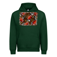 Forest Green christmas football Urban Hoodie - RanaPortraitStore