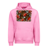 Fuchsia Pink christmas football Urban Hoodie - RanaPortraitStore