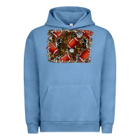 Pigment Pebble Blue christmas football Urban Hoodie - RanaPortraitStore