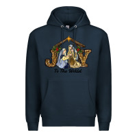 Navy christmas oh holly night Premium Hoodie - RanaPortraitStore