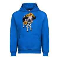 Cobalt heifer cow Urban Hoodie - RanaPortraitStore
