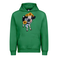 Emerald heifer cow Urban Hoodie - RanaPortraitStore