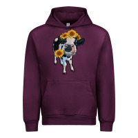 Mauve Wine heifer cow Urban Hoodie - RanaPortraitStore