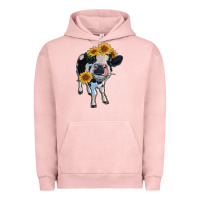 Pigment Salmon heifer cow Urban Hoodie - RanaPortraitStore