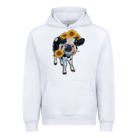 White heifer cow Urban Hoodie - RanaPortraitStore