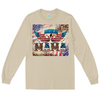 Mushroom american mama Long Sleeve Tee - BarkalooDesign