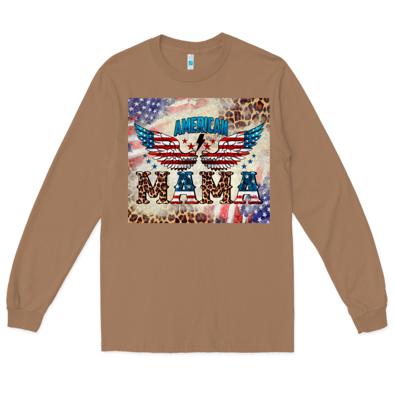 American Mama Long Sleeve Tee by BarkalooDesign | Teevron