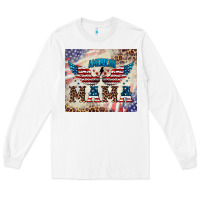 White american mama Long Sleeve Tee - BarkalooDesign