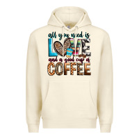 Sandshell all you need is love and a good cup of coffee Premium Hoodie - Zillion Design Studio