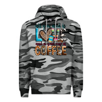 Slate Camo all you need is love and a good cup of coffee Premium Hoodie - Zillion Design Studio