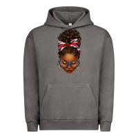 Pigment Tornado union jack flag afro messy bun Urban Hoodie - texasbilliewilder