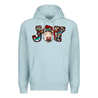 Blue Mist christmas joy cow Premium Hoodie - RanaPortraitStore