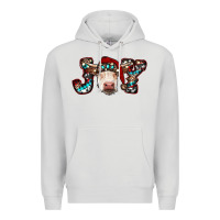 Dove Grey christmas joy cow Premium Hoodie - RanaPortraitStore