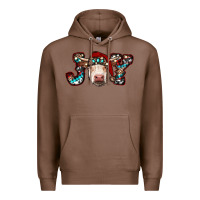 Chestnut christmas joy cow Premium Hoodie - RanaPortraitStore