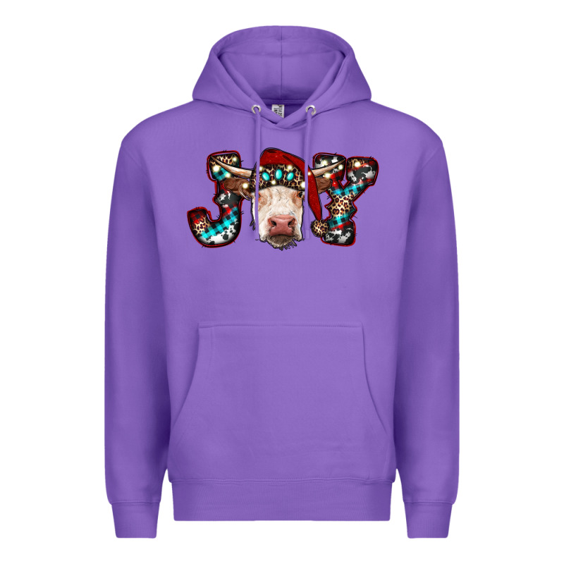 Christmas Joy Cow Premium Hoodie by RanaPortraitStore | Teevron