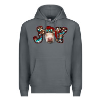 Rock christmas joy cow Premium Hoodie - RanaPortraitStore