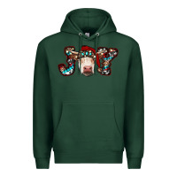 Sports Green christmas joy cow Premium Hoodie - RanaPortraitStore