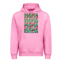 Fuchsia Pink mama mama mama mama Urban Hoodie - Zillion Design Studio