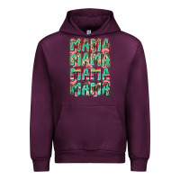 Mauve Wine mama mama mama mama Urban Hoodie - Zillion Design Studio