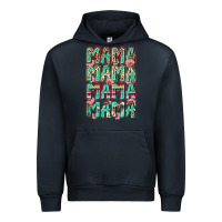 Navy mama mama mama mama Urban Hoodie - Zillion Design Studio