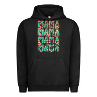 Pigment Black mama mama mama mama Urban Hoodie - Zillion Design Studio