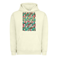 Pigment Pistachio mama mama mama mama Urban Hoodie - Zillion Design Studio