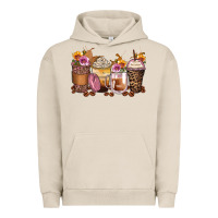 Pigment French Oak leopard rose glitter flowers coffee cups Urban Hoodie - Zillion Design Studio