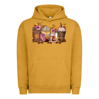 Pigment Peanut Butter leopard rose glitter flowers coffee cups Urban Hoodie - Zillion Design Studio