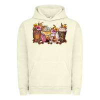 Pigment Pistachio leopard rose glitter flowers coffee cups Urban Hoodie - Zillion Design Studio