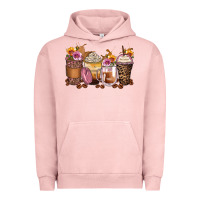 Pigment Salmon leopard rose glitter flowers coffee cups Urban Hoodie - Zillion Design Studio