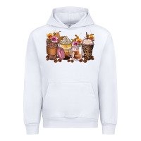 White leopard rose glitter flowers coffee cups Urban Hoodie - Zillion Design Studio