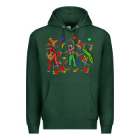 Sports Green mexican skeletons Premium Hoodie - Zillion Design Studio