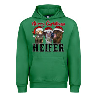 Emerald merry christmas heifer Urban Hoodie - RanaPortraitStore