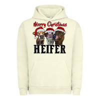 Pigment Pistachio merry christmas heifer Urban Hoodie - RanaPortraitStore