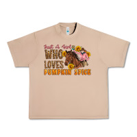 Burro Just A Girl Who Loves Pumpkin Spice Cowgirl Urban Heavy Tee - Artiststas