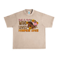 French Oak Just A Girl Who Loves Pumpkin Spice Cowgirl Urban Heavy Tee - Artiststas