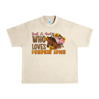 Just A Girl Who Loves Pumpkin Spice Cowgirl Urban Heavy Tee | Teevron