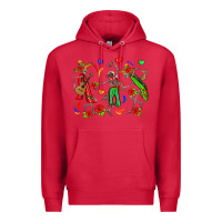 Cardinal mexican skeletons Premium Hoodie - Zillion Design Studio