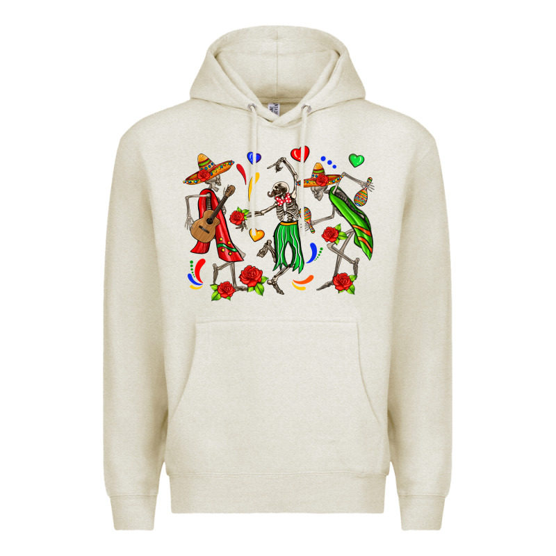 Mexican Skeletons Premium Hoodie by Zillion Design Studio | Teevron