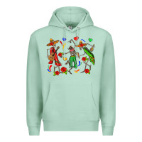 Seafoam mexican skeletons Premium Hoodie - Zillion Design Studio